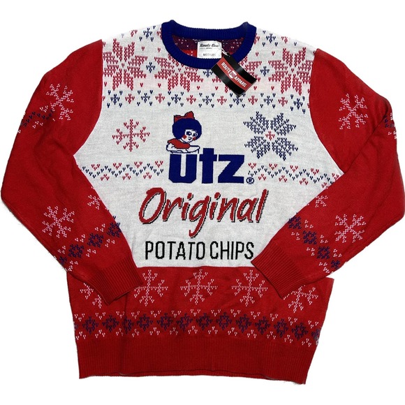 Route One Apparel Other - NWT Route One Apparel Utz Potato Chip Holiday Sweater Size M 0357